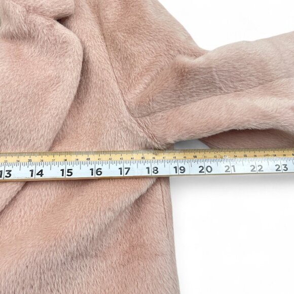 Babaton Stedman Coat Italian Alpaca Wool Blend Salmon Pink Overcoat Women's XXS - Picture 9 of 13